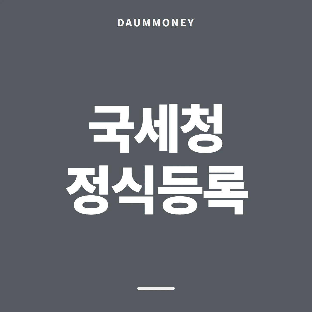 국세청 정식등록